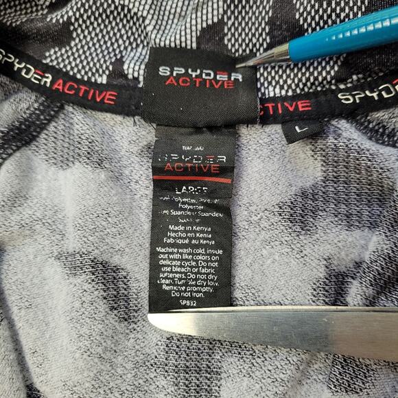 Spyder Active 1/2 Zip Camouflage Jacket size Large - Picture 11 of 11